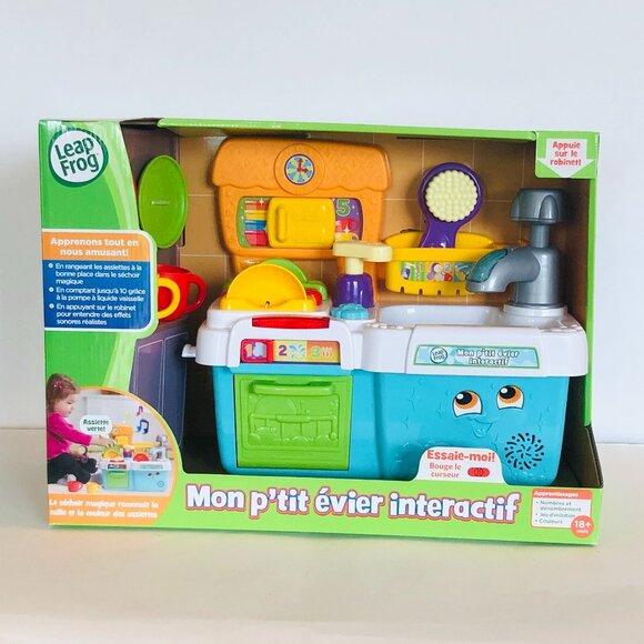 Leapfrog Scrub 'n Play Smart Sink (French Version) For 18 Months New in Box - Picture 12 of 16